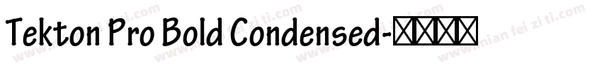 Tekton Pro Bold Condensed字体转换